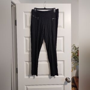 Black Polka Dot Women's Trousers